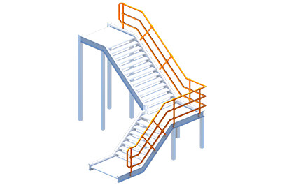Лестничные сходы для мостов и дорог