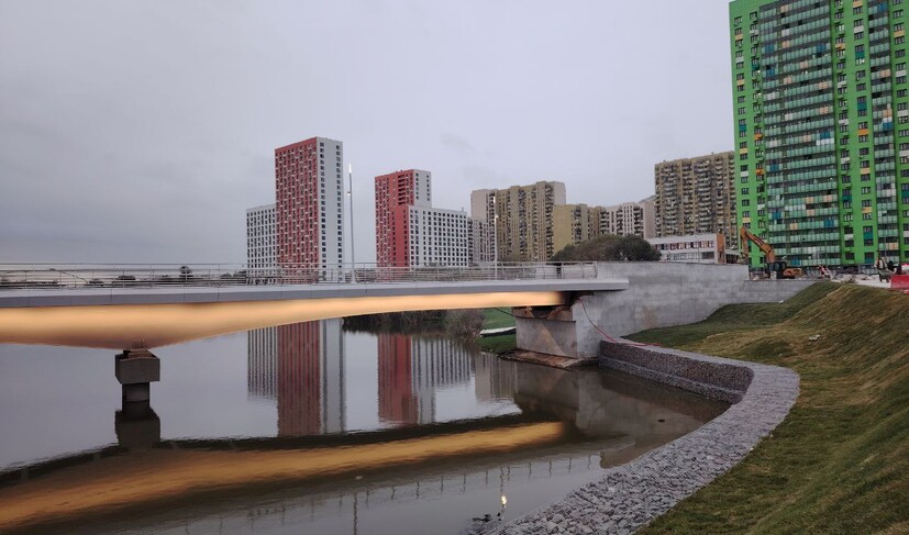 Пешеходный мост через озеро Чёрное (Парк Дружбы)_2