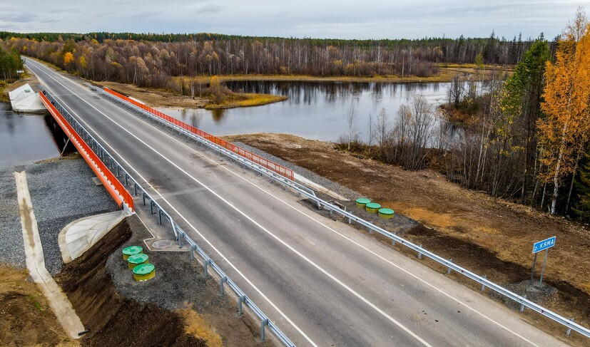 Мост через реку Кяма на автомобильной дороге А-215_DJI_0948