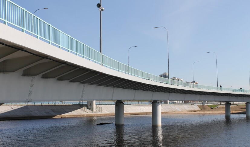 Эстакадные съезды к комплексу 