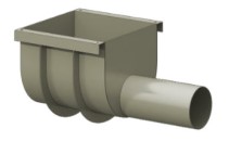 ЛВ-П03-ПВг. Приемная воронка с горизонтальным выводом